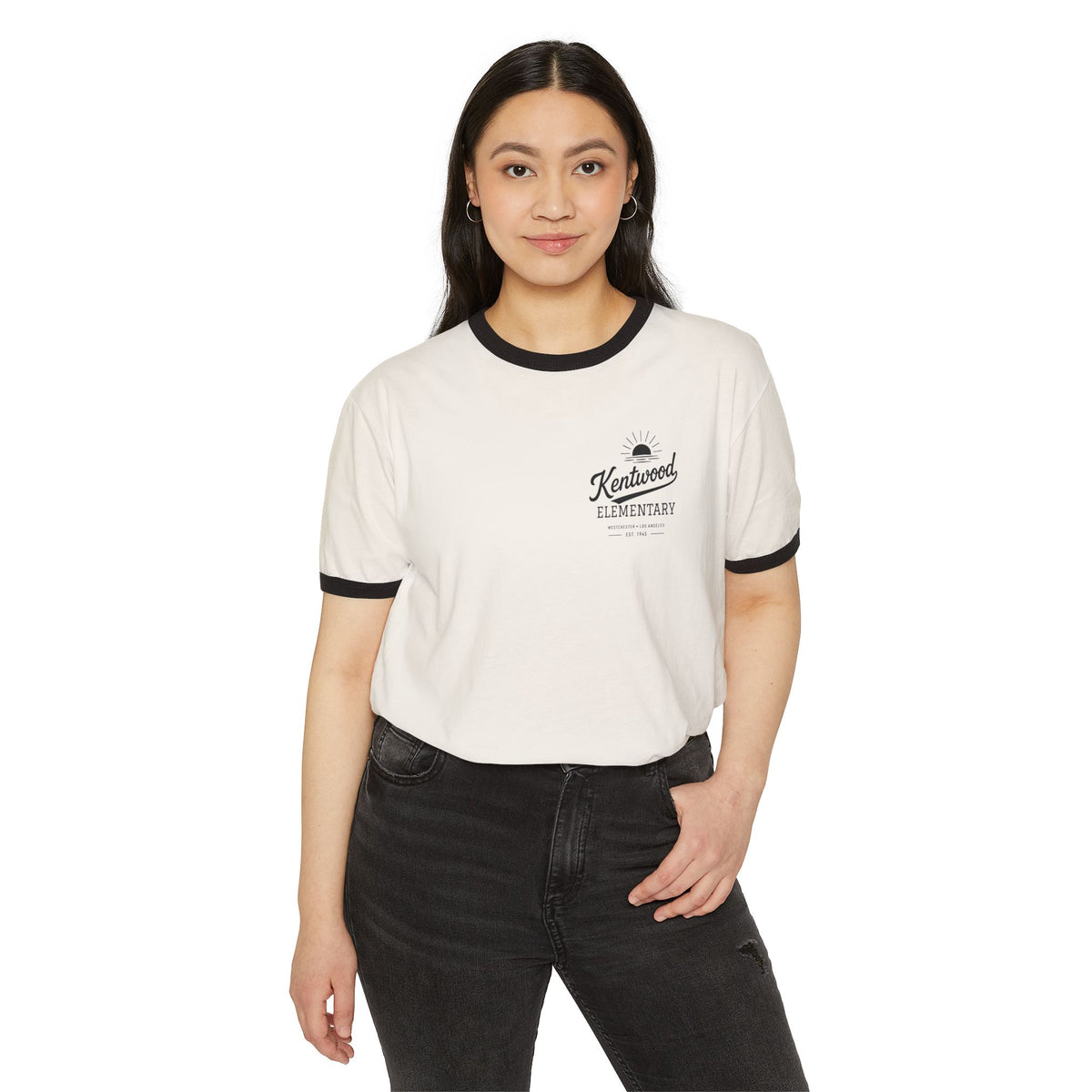 Kentwood Elementary Ringer T-Shirt — Retro School Spirit Tee
